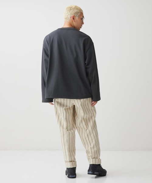 NIKE(ナイキ)の「ナイキ ライフ メンズ ミッドウェイト クルーネック / Nike Life Men's Midweight Crew IF2234-060 Anthracite(Tシャツ/カットソー・メンズ・スミクロ・2XL/S/XL/L/M)」の6枚目の写真
