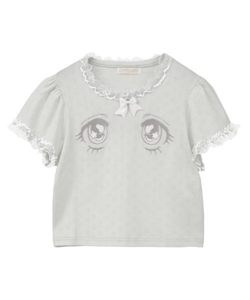 Candy Stripper（キャンディストリッパー）の「TWINKLE EYE Tシャツ（Tシャツ/カットソー・レディース・ブラック/ライトグレー/オフホワイト・FREE）」の3枚目の写真