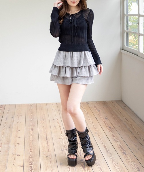 clear（クリア）の「カバーブーツ厚底サンダル（サンダル・レディース・ブラック/アイボリー・L/M）」の5枚目の写真