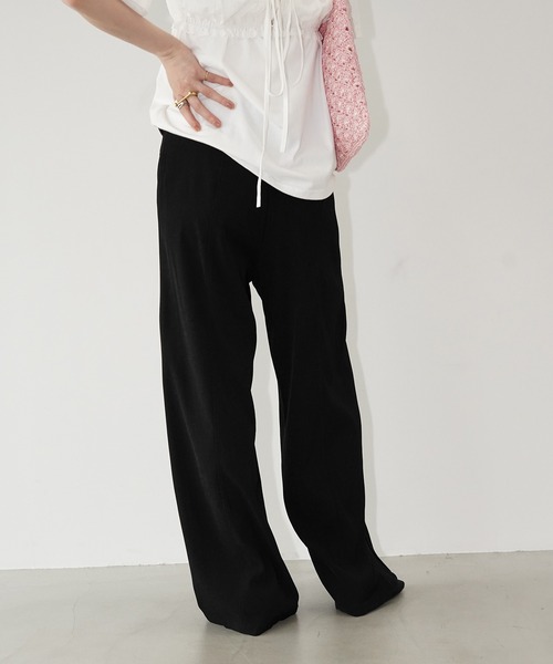 chuclla(チュクラ)の「タックラインワイドパンツ chw26s194(その他パンツ・レディース・ブラック・L/M/S)」の5枚目の写真