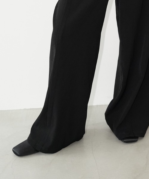 chuclla(チュクラ)の「タックラインワイドパンツ chw26s194(その他パンツ・レディース・ブラック・L/M/S)」の8枚目の写真