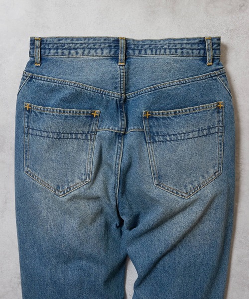 STRAIGHT DENIM JEANS VINTAGE WASH / ストレート デニム ジーンズ