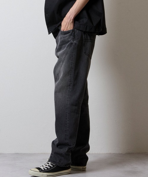 NUMBER (N)INE(ナンバーナイン)の「STRAIGHT DENIM JEANS VINTAGE WASH / ストレート デニム ジーンズ ヴィンテージ ウォッシュ(デニムパンツ・メンズ・ブラック/インディゴブルー・2/3/4)」の7枚目の写真