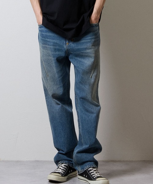 NUMBER (N)INE(ナンバーナイン)の「STRAIGHT DENIM JEANS VINTAGE WASH / ストレート デニム ジーンズ ヴィンテージ ウォッシュ(デニムパンツ・メンズ・ブラック/インディゴブルー・2/3/4)」の21枚目の写真
