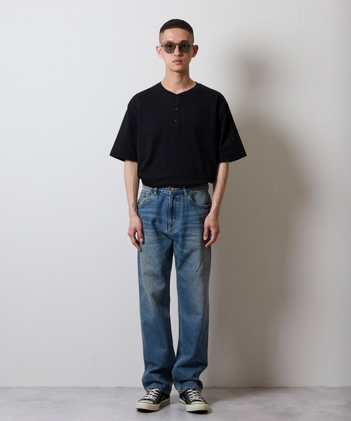 STRAIGHT DENIM JEANS VINTAGE WASH / ストレート デニム ジーンズ