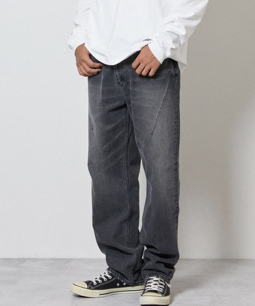 STRAIGHT DENIM JEANS VINTAGE WASH / ストレート デニム ジーンズ