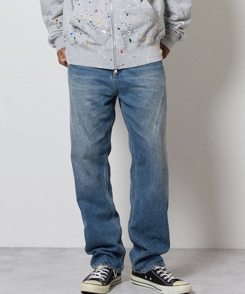 STRAIGHT DENIM JEANS VINTAGE WASH / ストレート デニム ジーンズ