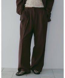 anuke | Linen Tuck Pants 62610706(その他パンツ)