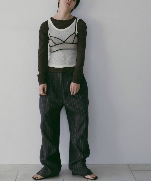 anuke(アンヌーク)の「Linen Tuck Pants 62610706(その他パンツ・メンズ・ブラウン/ネイビー・36/38)」の6枚目の写真