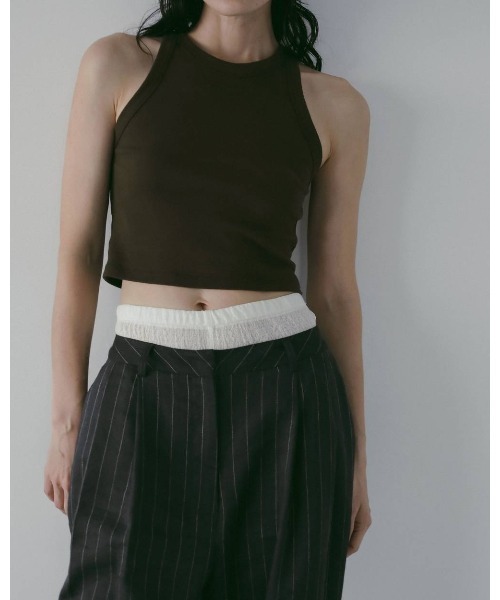 anuke(アンヌーク)の「Linen Tuck Pants 62610706(その他パンツ・メンズ・ブラウン/ネイビー・36/38)」の10枚目の写真