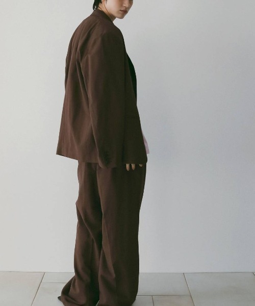 anuke(アンヌーク)の「Linen Tuck Pants 62610706(その他パンツ・メンズ・ブラウン/ネイビー・36/38)」の17枚目の写真