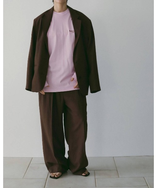 anuke(アンヌーク)の「Linen Tuck Pants 62610706(その他パンツ・メンズ・ブラウン/ネイビー・36/38)」の18枚目の写真