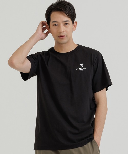 phenix outdoor(フェニックスアウトドア)の「phenix outdoor(フェニックスアウトドア) PHENIX BACK PRINT T-SHIRTS / フェニックス バックプリントTシャツ(Tシャツ/カットソー・メンズ・オフホワイト/ライトグリーン/ブラック・S/M/L/XL)」の2枚目の写真