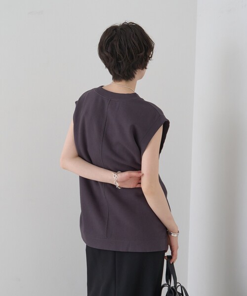 Rouge vif（ルージュヴィフ）の「ヴィンテージライクタンクTシャツ/ノースリーブ（Tシャツ/カットソー・レディース・モカ/チャコールグレー・フリー）」の7枚目の写真