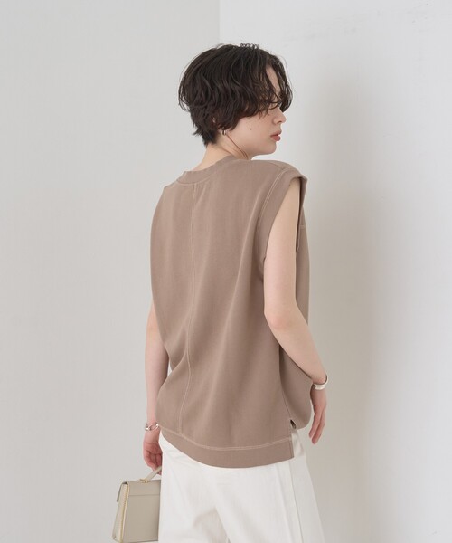 Rouge vif（ルージュヴィフ）の「ヴィンテージライクタンクTシャツ/ノースリーブ（Tシャツ/カットソー・レディース・モカ/チャコールグレー・フリー）」の12枚目の写真