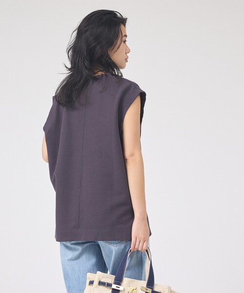 Rouge vif(ルージュヴィフ)の「ヴィンテージライクタンクTシャツ/ノースリーブ(Tシャツ/カットソー・レディース・モカ/チャコールグレー・フリー)」の16枚目の写真