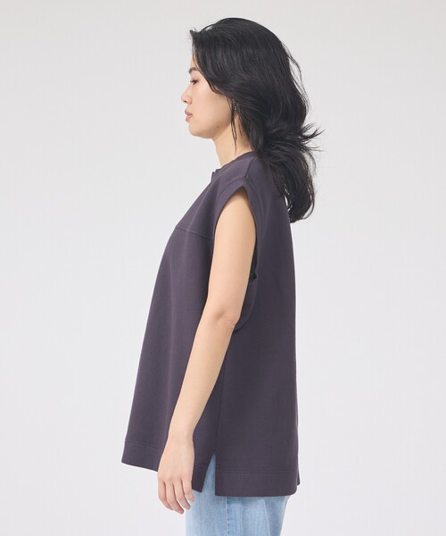 Rouge vif(ルージュヴィフ)の「ヴィンテージライクタンクTシャツ/ノースリーブ(Tシャツ/カットソー・レディース・モカ/チャコールグレー・フリー)」の15枚目の写真