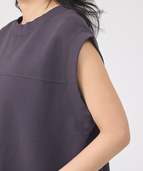 Rouge vif(ルージュヴィフ)の「ヴィンテージライクタンクTシャツ/ノースリーブ(Tシャツ/カットソー・レディース・モカ/チャコールグレー・フリー)」の18枚目の写真