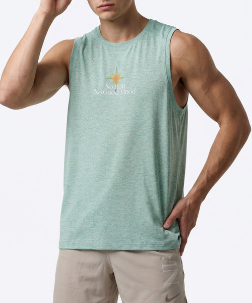 BUTTON SEOUL(ボタンソウル)の「エアライトネオンスタクーリングスリーブレス (3 COLOR)(Tシャツ/カットソー・メンズ・グリーン/アイボリー/ブラック・MEDIUM/LARGE/X-LARGE)」の8枚目の写真