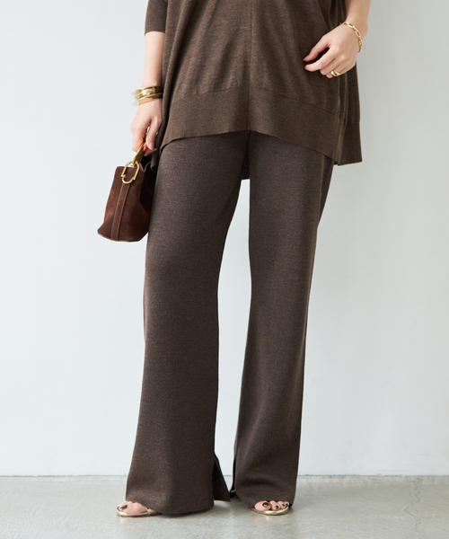 Deuxieme Classe(ドゥーズィエムクラス)の「*URBAN SemiFlare パンツ(その他パンツ・レディース・ホワイト/ブラウン・38/36)」の1枚目の写真