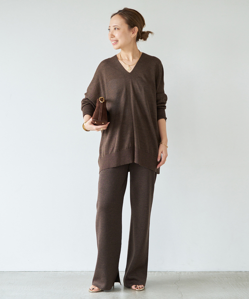 Deuxieme Classe(ドゥーズィエムクラス)の「*URBAN SemiFlare パンツ(その他パンツ・レディース・ホワイト/ブラウン・38/36)」の4枚目の写真