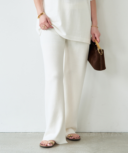 Deuxieme Classe(ドゥーズィエムクラス)の「*URBAN SemiFlare パンツ(その他パンツ・レディース・ホワイト/ブラウン・38/36)」の5枚目の写真