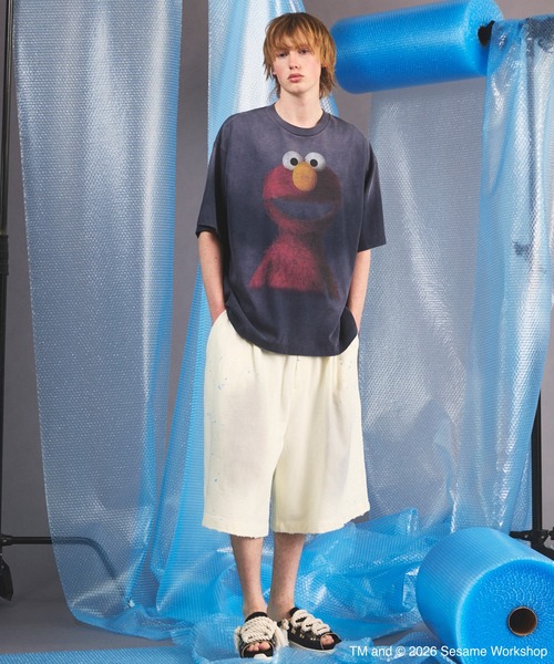 UNISEX》【MOVIE SERIES】「SESAME STREET」- Elmo - Prime-Over Crew