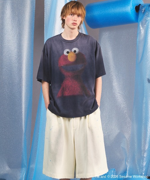 MAISON SPECIAL(メゾンスペシャル)の「《UNISEX》【MOVIE SERIES】「SESAME STREET」- Elmo - Prime-Over Crew Neck Short Sleeve T-Shirt/「セサミストリート」-エルモ-プライムオーバークルーネックショートスリーブTシャツ【MAISON SPECIAL/メゾンスペシャル】(Tシャツ/カットソー・メンズ・ブラック/ネイビー・0/1/2)」の16枚目の写真