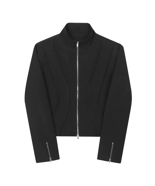 Otte(オッテ)の「シグネチャーラインジップジャケット(テーラードジャケット・メンズ・ホワイト/ブラック・LARGE/X-LARGE/MEDIUM)」の9枚目の写真