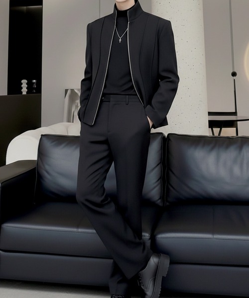 Otte(オッテ)の「シグネチャーラインジップジャケット(テーラードジャケット・メンズ・ホワイト/ブラック・LARGE/X-LARGE/MEDIUM)」の20枚目の写真