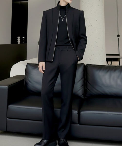 Otte(オッテ)の「シグネチャーラインジップジャケット(テーラードジャケット・メンズ・ホワイト/ブラック・LARGE/X-LARGE/MEDIUM)」の5枚目の写真
