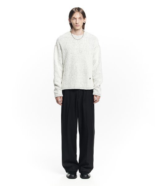 MAISON MINED（メゾンミネド）の「SAINT TWO TUCK WIDE PANTS BEIGE（スラックス・メンズ・その他・SMALL/MEDIUM/LARGE）」の14枚目の写真