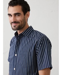 BANANA REPUBLIC FACTORY STORE（バナナリパブリック ファクトリーストア）の「BANANA REPUBLIC FACTORY STORE  リラックスフィット ストライプ ポプリンシャツ（シャツ/ブラウス）」
