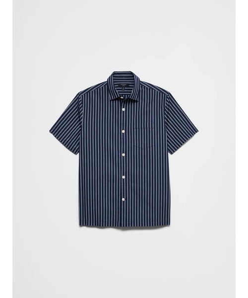 BANANA REPUBLIC FACTORY STORE(バナナリパブリック ファクトリーストア)の「BANANA REPUBLIC FACTORY STORE リラックスフィット ストライプ ポプリンシャツ(シャツ/ブラウス・メンズ・ライトブルー/ネイビー・XL/L/M/S)」の5枚目の写真