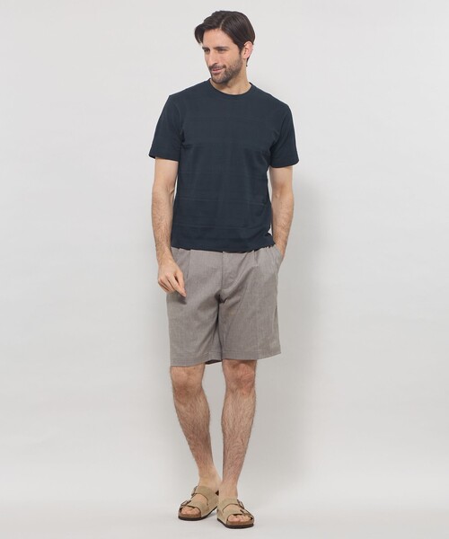 MACKINTOSH LONDON(マッキントッシュ ロンドン)の「【WEB・一部店舗限定】パネルリンクス半袖Tシャツ(Tシャツ/カットソー・メンズ・ブルー系その他4/ブラック/ネイビー/ライトグレー・XL/M/L)」の8枚目の写真