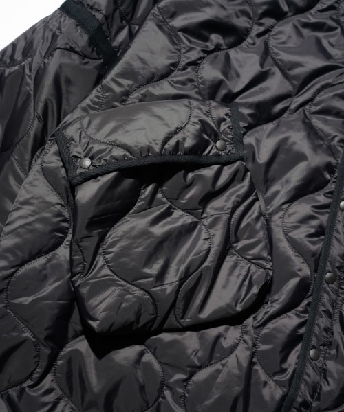 PHINGERIN（フィンガリン）の「PHINGERIN / フィンガリン FUTON QUILT COAT (PD-252-JK-071)（ダウンジャケット/コート・メンズ・ベージュ/ブラック・LARGE）」の12枚目の写真