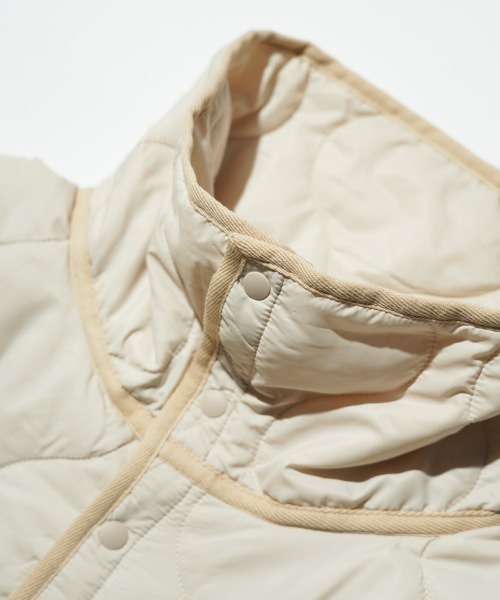 PHINGERIN（フィンガリン）の「PHINGERIN / フィンガリン FUTON QUILT COAT (PD-252-JK-071)（ダウンジャケット/コート・メンズ・ベージュ/ブラック・LARGE）」の21枚目の写真