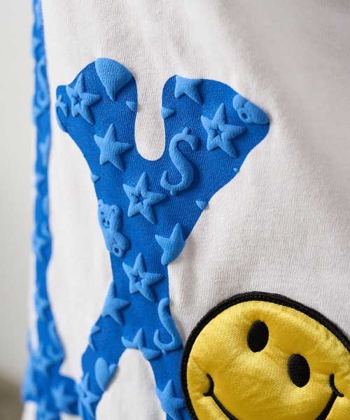 STUD MUFFIN(スタッドマフィン)の「mlt5685- 5.6ozコットン天竺 ボーンLAフォームプリント LS Tシャツ(624-02899)(Tシャツ/カットソー・メンズ・ブラック/チャコールグレー/ホワイト・2/3/4)」の8枚目の写真