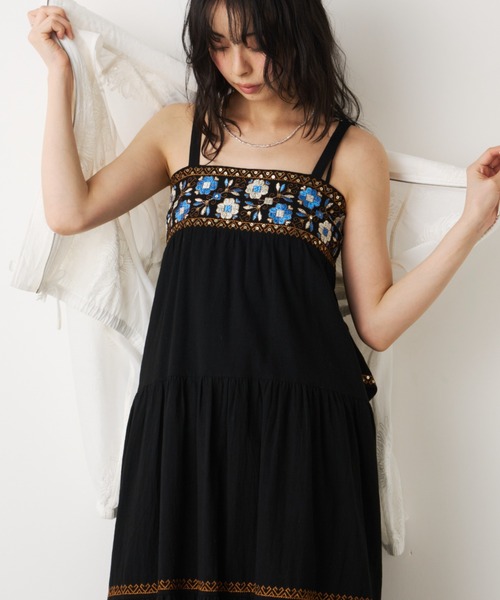 ワンピース sun ティアード刺繍sun dress（ワンピース）｜Unitage（ユニテージ）の
