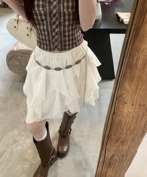 ミニスカート ラッフルフリル ショート丈」に該当するファッション通販