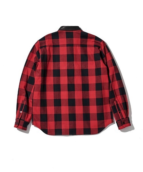 ACANTHUS(アカンサス)の「ms6509-Leather Collar Check Shirts レザーカラーシャツ(SH2603)(シャツ/ブラウス・メンズ・チェック/レッド系その他・S/XL/L/M)」の11枚目の写真