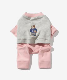 YALE（イェール）の「エンブロイダリーダンオールインワンスウェットシャツピンク（ペットウェア）」