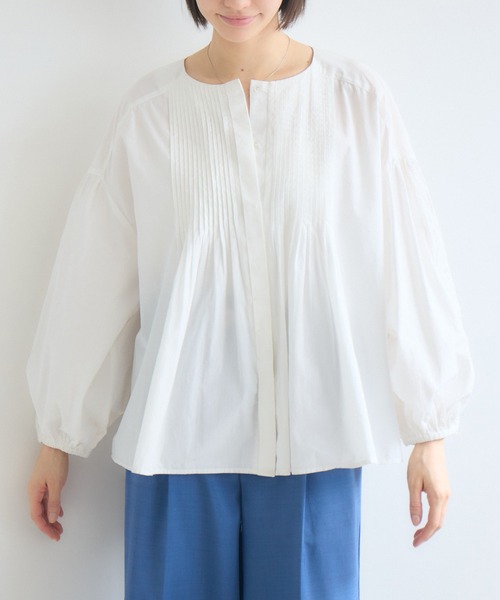 KATHARINE ROSS（キャサリンロス）の「エンブロイダリーコットンブラウス（シャツ/ブラウス・レディース・ブラック/ホワイト・MEDIUM）」の17枚目の写真