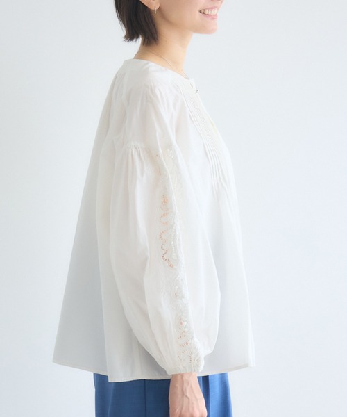 KATHARINE ROSS（キャサリンロス）の「エンブロイダリーコットンブラウス（シャツ/ブラウス・レディース・ブラック/ホワイト・MEDIUM）」の20枚目の写真