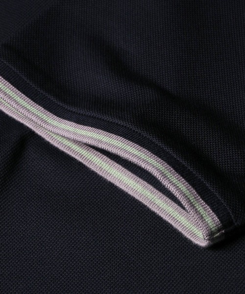 PS Paul Smith(ピーエスポールスミス)の「ウィメンズ ゼブラ ティップライン ポロシャツ / 165407 224V(ポロシャツ・レディース・ネイビー/ラベンダー/オフホワイト・SMALL/MEDIUM/LARGE/2L)」の11枚目の写真