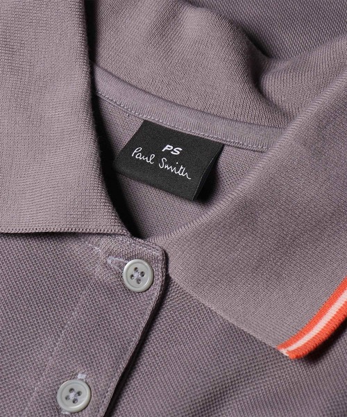 PS Paul Smith(ピーエスポールスミス)の「ウィメンズ ゼブラ ティップライン ポロシャツ / 165407 224V(ポロシャツ・レディース・ネイビー/ラベンダー/オフホワイト・SMALL/MEDIUM/LARGE/2L)」の13枚目の写真