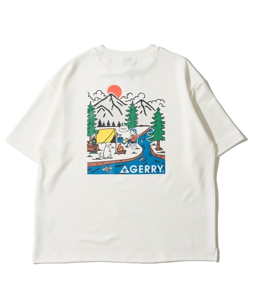 GERRY（ジェリー）の「【GERRY/ジェリー】冷感ポンチバックプリントクルーネックTシャツ / グラフィックプリントクルーネックTシャツ（Tシャツ/カットソー・メンズ・ブラック/ホワイト・LARGE/X-LARGE/MEDIUM）」の2枚目の写真