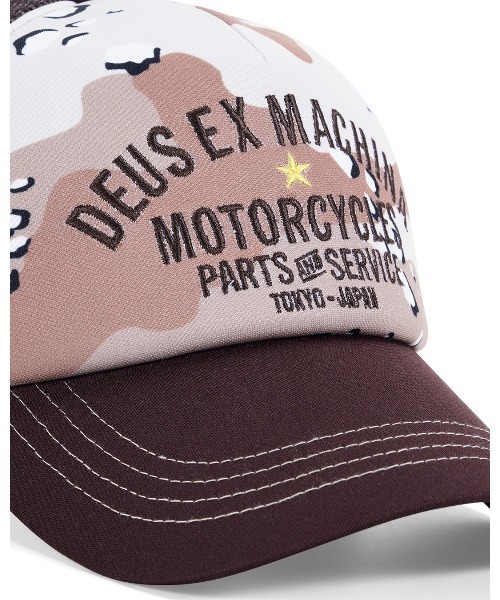 DEUS EX MACHINA(デウスエクスマキナ)の「TOKYO ORIGINAL ADDRESS TRUCKER CAMO(キャップ・メンズ・カモフラージュ・OS)」の2枚目の写真