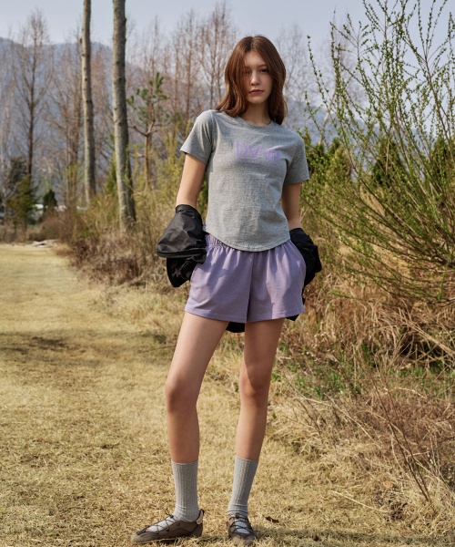 DEVIWEAR(デヴィウェア)の「DVWロゴ半袖Tシャツ DEVI-T0154-メランジグレー(Tシャツ/カットソー・レディース・ミックスグレー・SMALL/MEDIUM)」の12枚目の写真