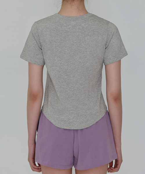 DEVIWEAR(デヴィウェア)の「DVWロゴ半袖Tシャツ DEVI-T0154-メランジグレー(Tシャツ/カットソー・レディース・ミックスグレー・SMALL/MEDIUM)」の4枚目の写真